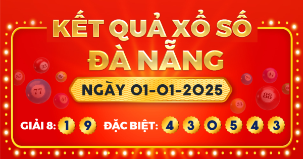 Xổ số Đà Nẵng ngày 1 tháng 1