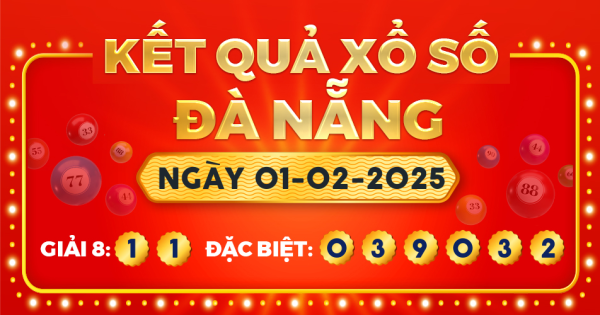 Xổ số Đà Nẵng ngày 1 tháng 2