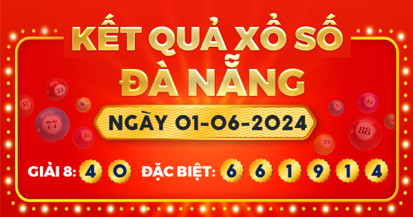 Xổ số Đà Nẵng ngày 1 tháng 6