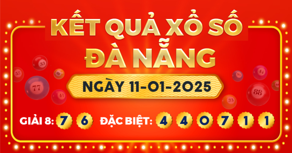 Xổ số Đà Nẵng ngày 11 tháng 1